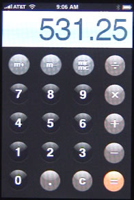 iPhone Calculator