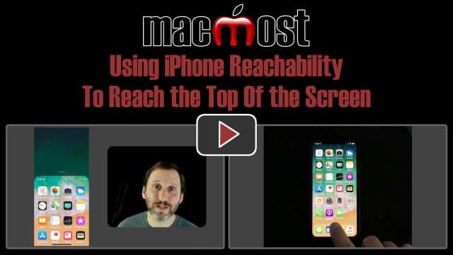 Using iPhone Reachability To Reach the Top Of the Screen