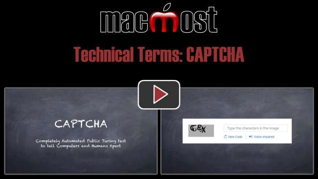 Technical Terms: CAPTCHA