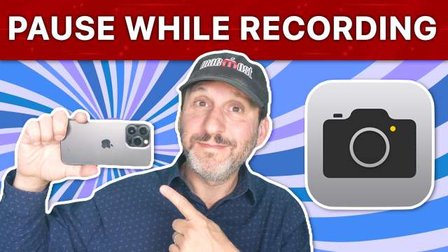 Pause While Recording Video on Your iPhone