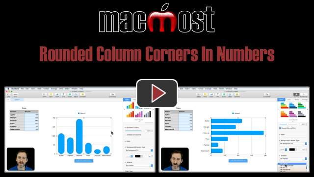 Rounded Column Corners In Numbers