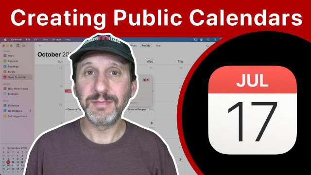How To Create and Share Public Calendars From Your Mac