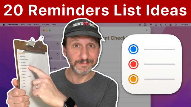 20 Ideas For Lists You Can Create In the Reminders App