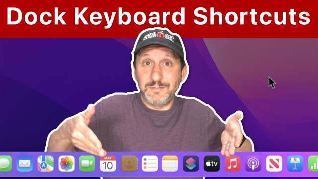 Using the Mac Dock With Only Your Keyboard