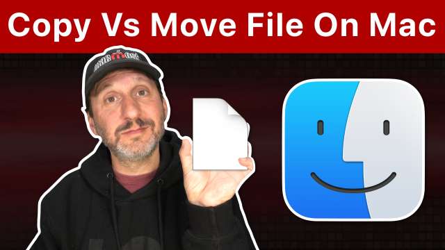 Copying Vs Moving Files On a Mac