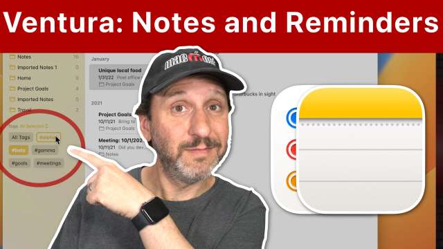 New macOS Ventura Notes and Reminders Features