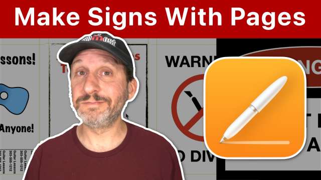 How To Make Signs With Mac Pages