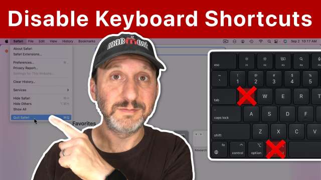 How To Disable a Keyboard Shortcut On a Mac