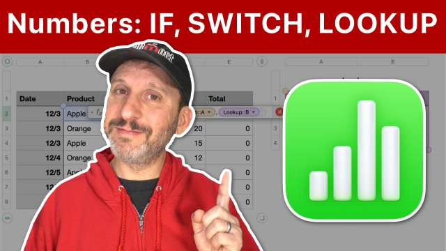 How To Convert Words and Names To Values in Numbers With IF, SWITCH and LOOKUP