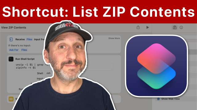 View Zip File Contents With a Shortcut on a Mac