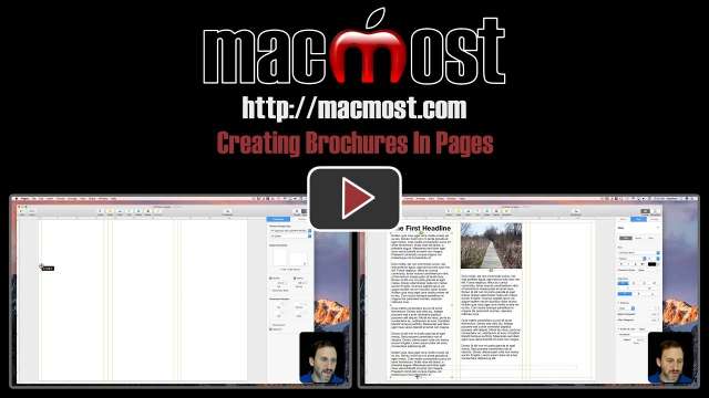 Creating Brochures In Pages