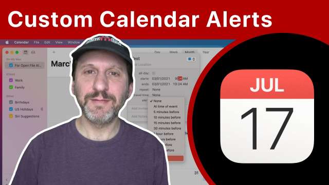 Using Custom Calendar Alerts On Your Mac
