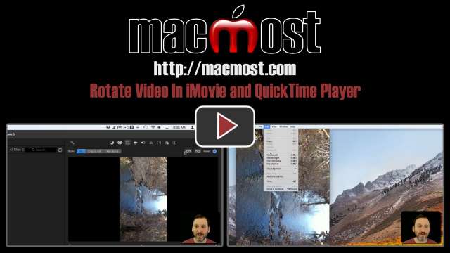 Rotate Video In iMovie and QuickTime Player