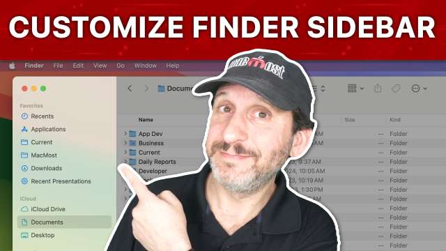 Customize Your Mac Finder Sidebar