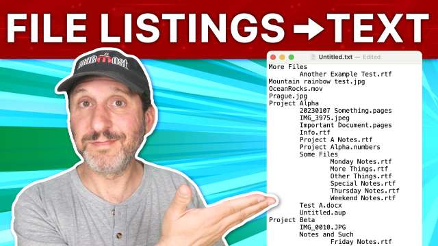 How To Get File Listings As Text
