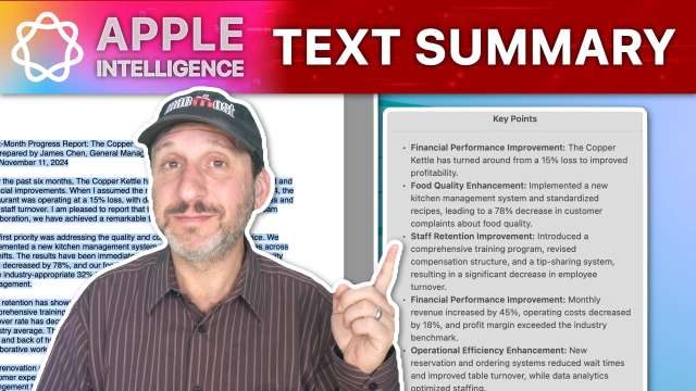 Using Apple Intelligence To Summarize Text