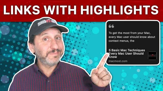 Using Links With Highlights On Mac and iPhone