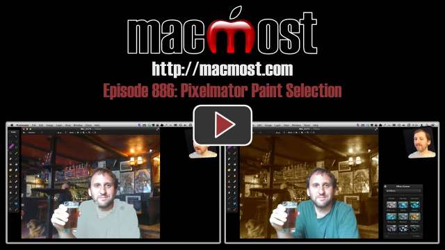 MacMost Now 886: Pixelmator Paint Selection