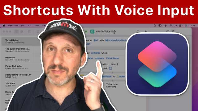 Creating Shortcuts That Accept Voice Input