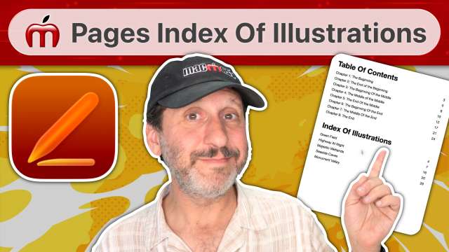 Creating An Index Of Illustrations In Pages Documents