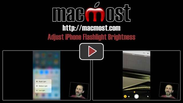 Adjust iPhone Flashlight Brightness