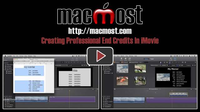 Creating Professional End Credits In iMovie