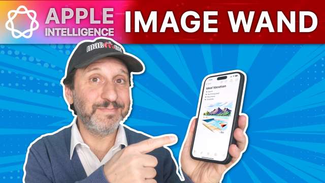 Using Apple Intelligence Image Wand