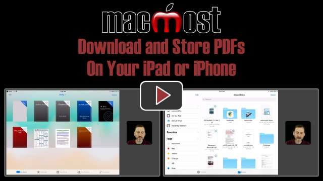 Download and Store PDFs On Your iPad or iPhone