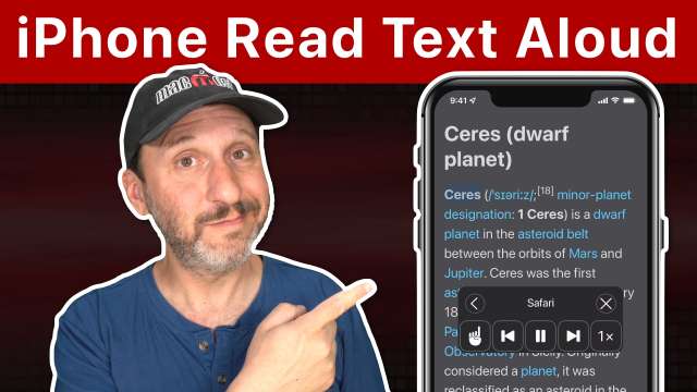 Let Your iPhone Read Text To You