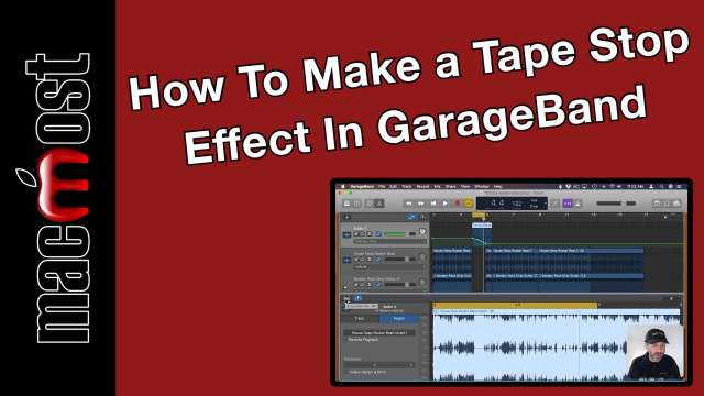 How To Make a Tape Stop Effect In GarageBand