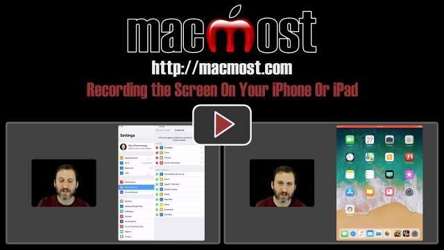Recording the Screen On Your iPhone Or iPad
