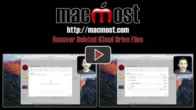Recover Deleted iCloud Drive Files