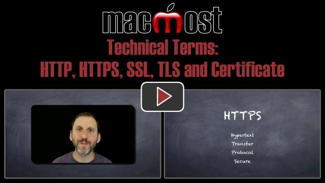 Technical Terms: HTTP, HTTPS, SSL, TLS and Certificate