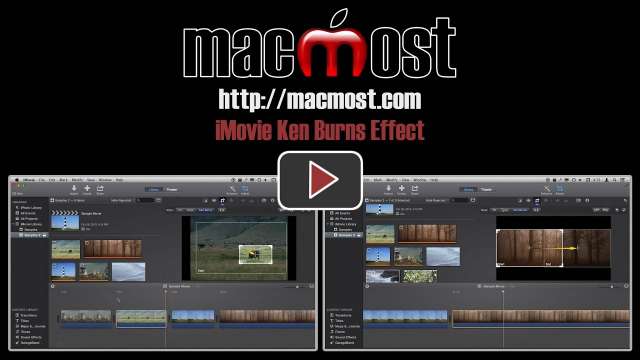 iMovie Ken Burns Effect
