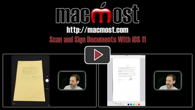 Scan and Sign Documents With iOS 11