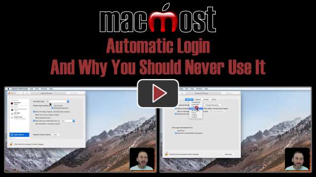 Automatic Login And Why You Should Never Use It