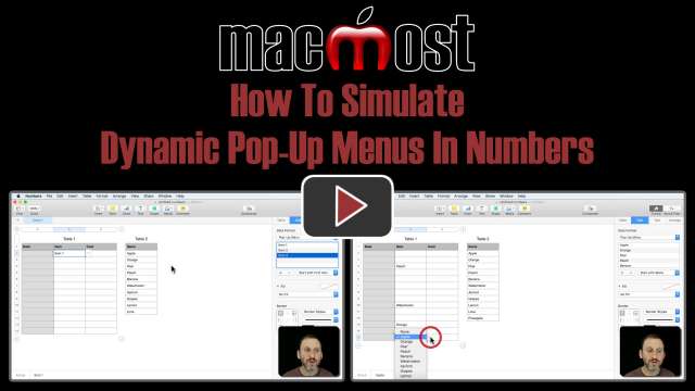 How To Simulate Dynamic Pop-Up Menus In Numbers