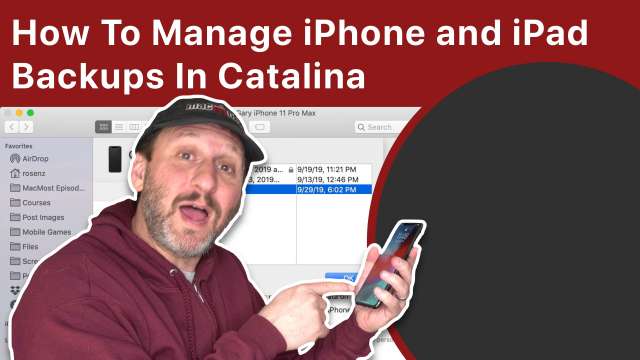 How To Manage iPhone and iPad Backups In macOS Catalina