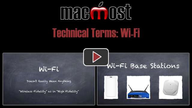 Technical Terms: Wi-Fi