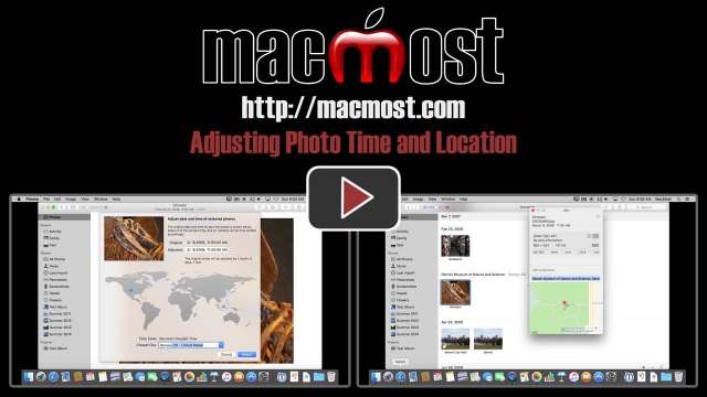 Adjusting Photo Time and Location