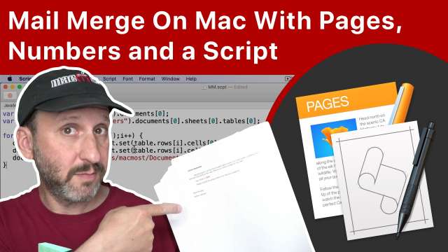 How To Mail Merge On Mac With Pages, Numbers and a Simple Script