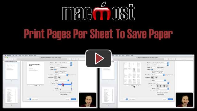 Print Pages Per Sheet To Save Paper