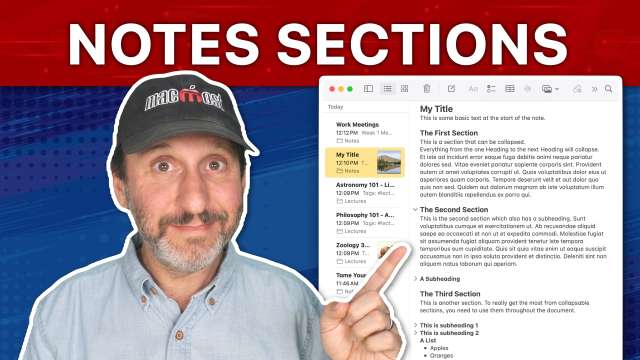 Tame Your Apple Notes By Using Sections