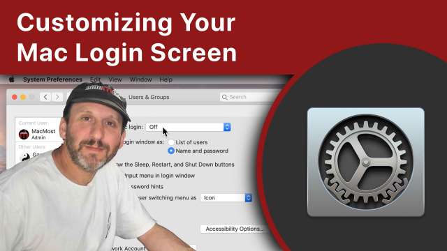 Customizing Your Mac Login Screen