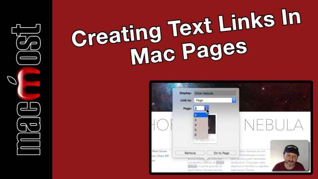 Creating Text Links In Mac Pages