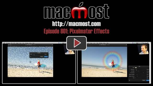 MacMost Now 801: Pixelmator Effects