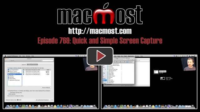 MacMost Now 769: Quick and Simple Screen Capture