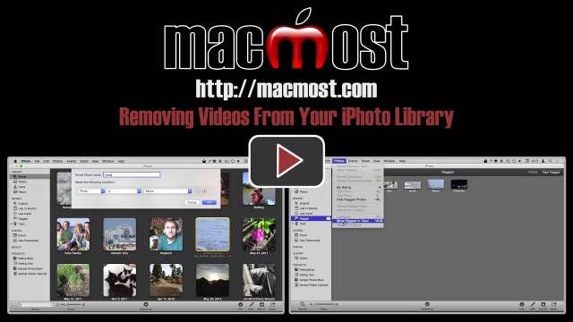 Removing Videos From Your iPhoto Library