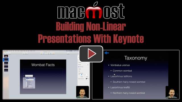 Building Non-Linear Presentations With Keynote