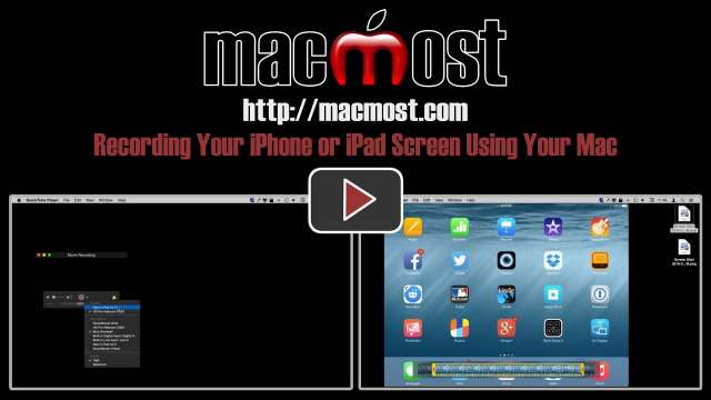 Recording Your iPhone or iPad Screen Using Your Mac